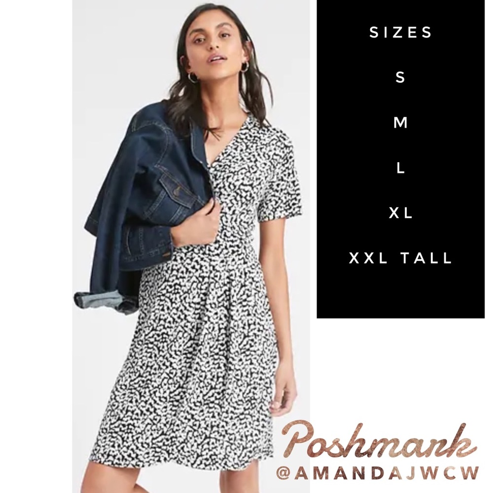 Banana Republic Pleated Wrap Dress - NWT! - Picture 1 of 11